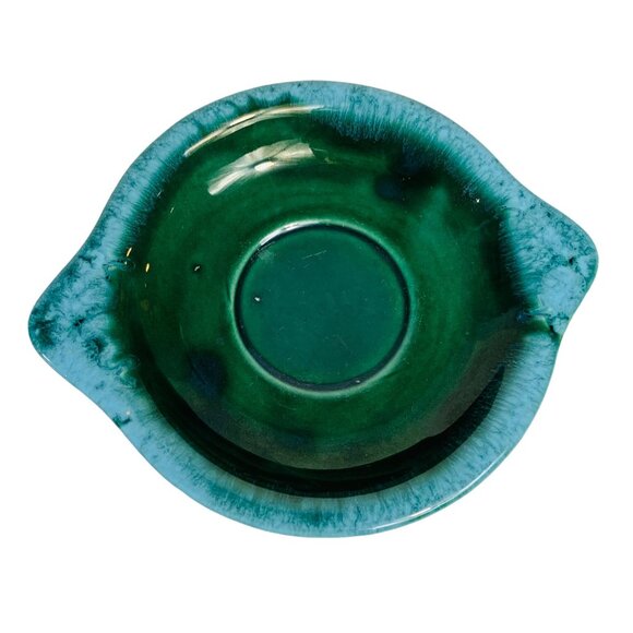 Hull Farm House Eagle Pitcher Basin Set Green Drip Glaze Pottery Home Decor VTG - Picture 7 of 16